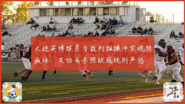 大连英博球员与裁判推搡冲突视频疯传，足协或参照欧冠规则严惩